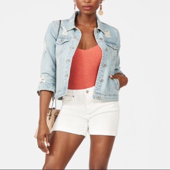 Jackets & Blazers - Distressed Denim Jacket